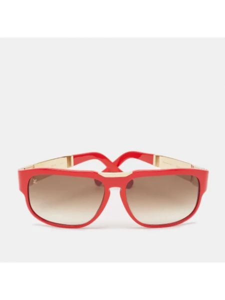 Okulary przeciwsłoneczne Louis Vuitton Vintage czerwone