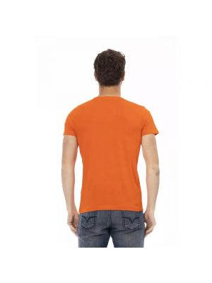 Camiseta de cuello redondo Trussardi naranja