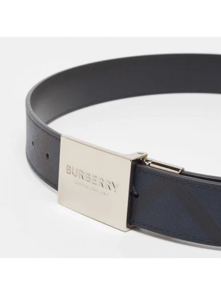Cinturón de cuero Burberry Vintage azul