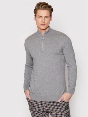 Пуловер Selected Homme сиво