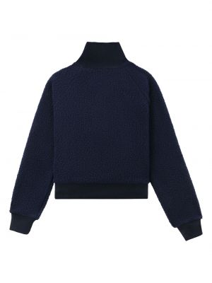 Fliso džemperis su užtrauktuku Sporty & Rich mėlyna