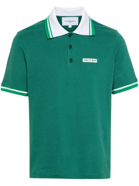 Поло тениска Casablanca зелено