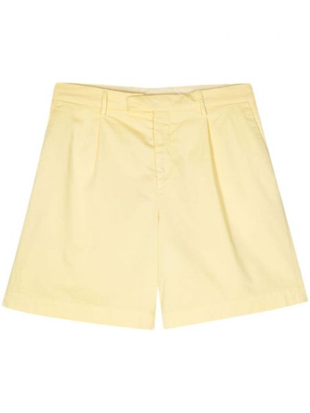 Plisirane bermuda kratke hlače Lardini rumena