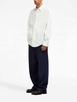 Kokvilnas krekls ar kabatām Ami Paris balts