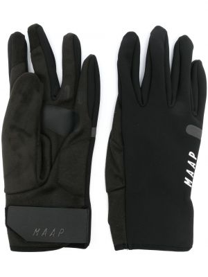 Rękawiczki z nadrukiem Maap czarne