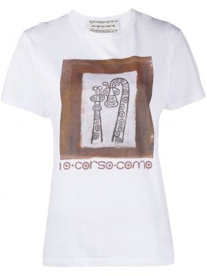 Tričko s potiskem 10 Corso Como bílé
