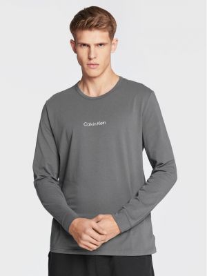 Marškinėliai ilgomis rankovėmis ilgomis rankovėmis Calvin Klein Underwear pilka