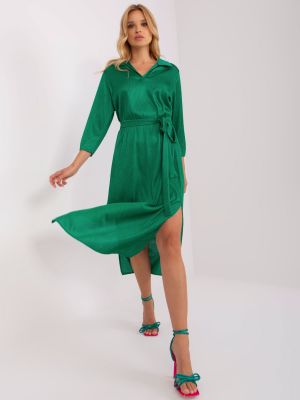 Rochie de cocktail Fashionhunters verde