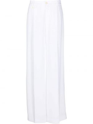 Széles szabású nadrág Lauren Ralph Lauren - fehér