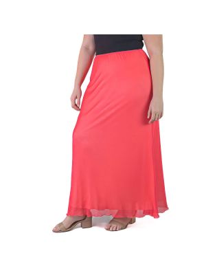 Прозрачная длинная юбка с принтом 24seven Comfort черная