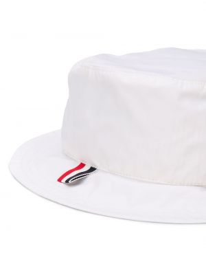 Sombrero a rayas Thom Browne blanco