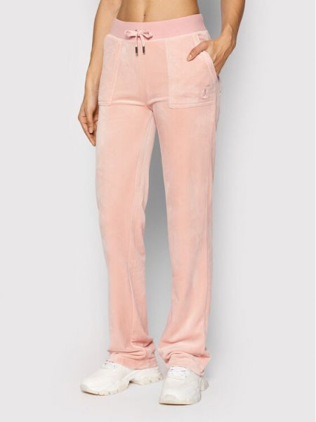 Spodnie dresowe Del Ray JCAP180 Różowy Regular Fit Juicy Couture