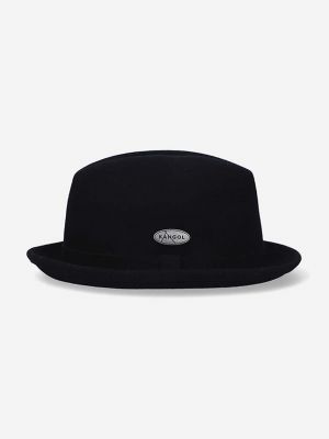 Plstěný vlněný klobouk Kangol černý