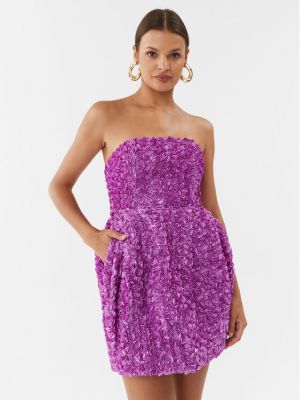 Коктейльна сукня в квіточку Rotate фіолетова