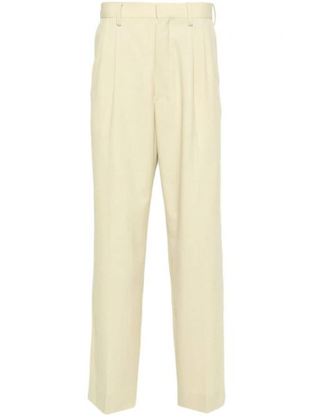 Pantalon en laine plissé Auralee beige
