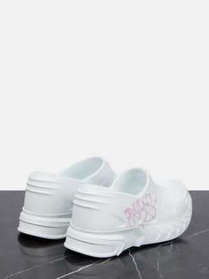 Sandály na klínovém podpatku Givenchy bílé