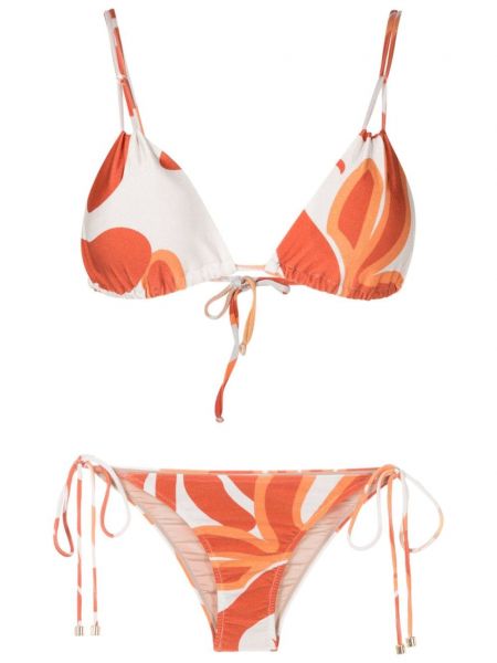 Bikini cu imagine Adriana Degreas portocaliu