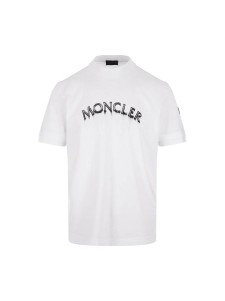 Koszulka klasyczna Moncler biała