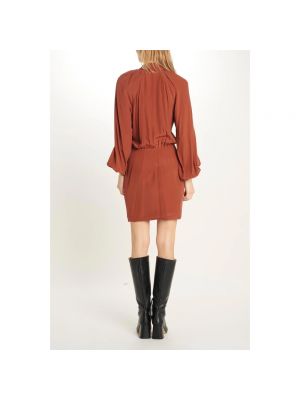Mini vestido Federica Tosi marrón