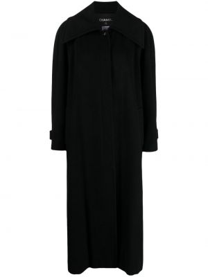 Kašmírový kabát Chanel Pre-owned čierna