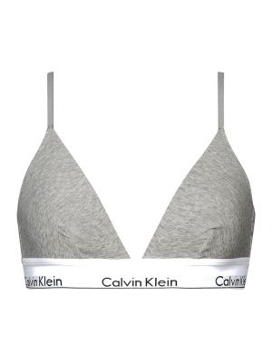 Бюстгальтер с треугольными чашками Calvin Klein серый