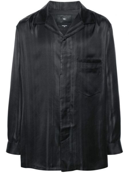 Σατέν πουκάμισο Y-3 μαύρο
