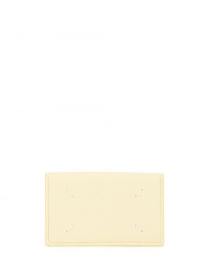 Kožená peněženka Maison Margiela žlutá