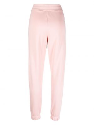 Spodnie sportowe z nadrukiem Armani Exchange różowe