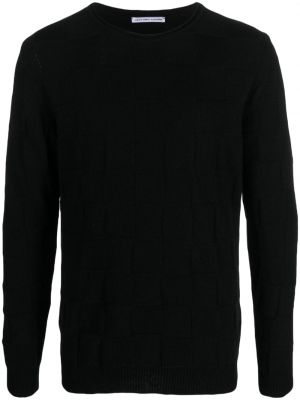 Пуловер с кръгло деколте Daniele Alessandrini черно