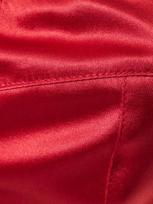 Selyem szatén melltartó Dolce & Gabbana piros