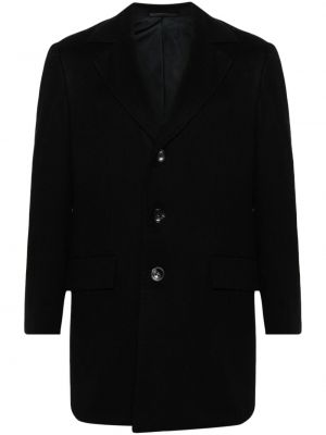 Kašmírový kabát Kiton čierna