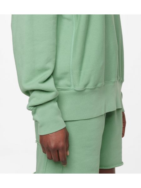 Pamučna jakna od flisa Les Tien zelena