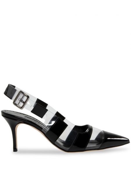 Slingback pumper med stropper Manolo Blahnik sort