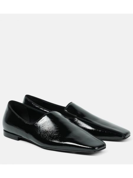 Skinn loafers Toteme svart