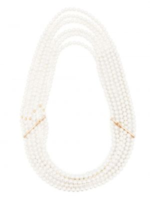 Collana con perline Atu Body Couture bianco