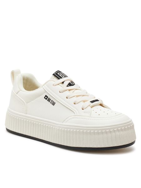 Sneakersy w gwiazdy Big Star Shoes białe