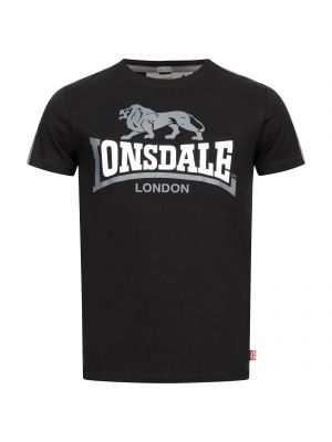 Тениска slim Lonsdale черно