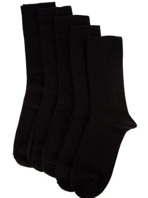 Βαμβακερός κάλτσες Trendyol μαύρο