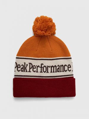 Dzianinowa czapka Peak Performance pomarańczowa