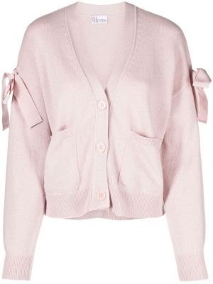 Cardigan med rosetter med v-ringning Red Valentino