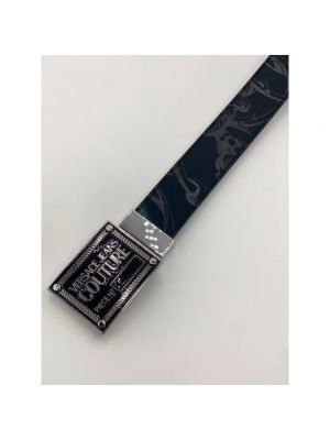 Cinturón de cuero Versace Jeans Couture negro