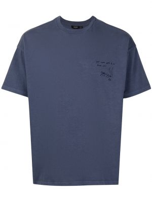 Camiseta con bordado Five Cm azul