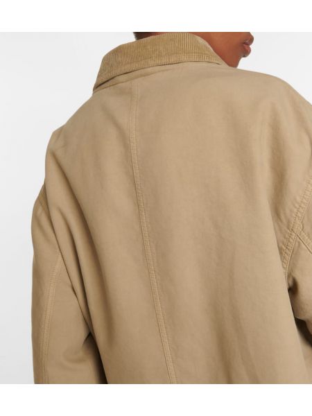 Giacca di cotone oversize The Row beige