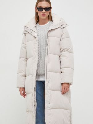Téli kabát Abercrombie & Fitch bézs