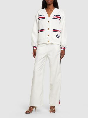 Cardigan in jersey Gucci bianco