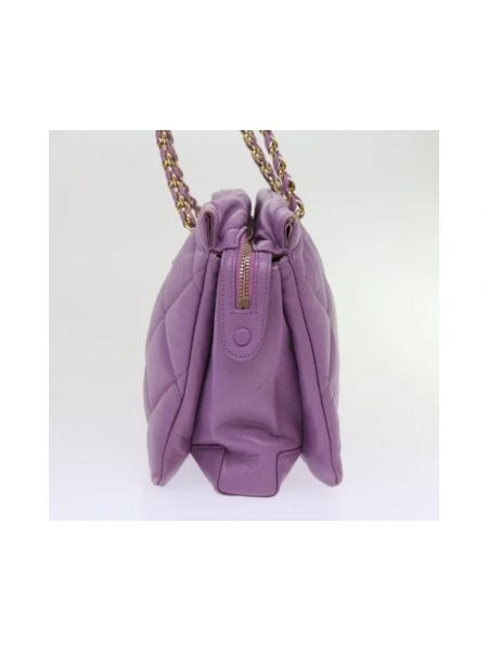 Bolsa de hombro de cuero Salvatore Ferragamo Pre-owned violeta