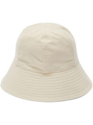 Voľná bavlnená čiapka Jil Sander biela