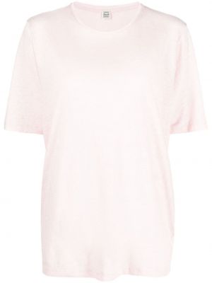 T-shirt avec manches courtes Toteme rose