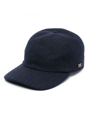 Cappello con visiera di lana Moorer blu