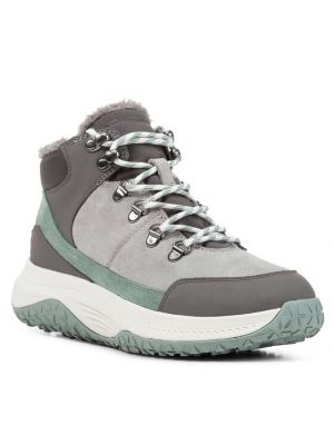 Členkové topánky Geox sivá